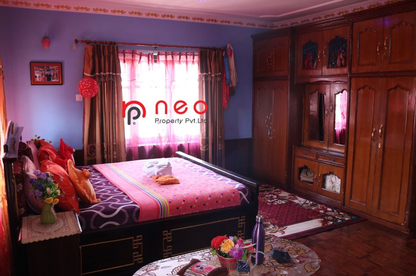 Semi furnished bedroom with parketing and daraj